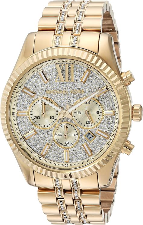 gold michael kors watch men's